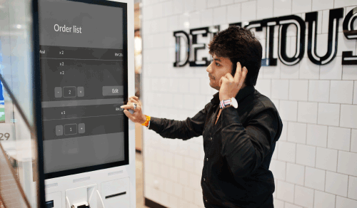 Ordering with an accessible kiosk